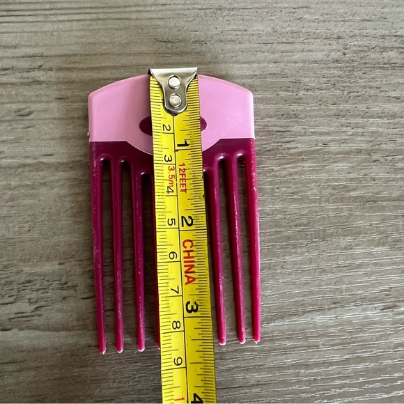 Vintage Goody Hair Pick Lift Comb Non Slip Handle Retro 90s USA Pink - Picture 12 of 12